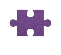 18 adesivi murali in feltro con puzzle 3D Simplicity, bacheca fotografica, sfondo da parete, in sughero, decorazione per Foto, Appunti, Immagine(Purple01)