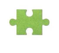 18 adesivi murali in feltro con puzzle 3D Simplicity, bacheca fotografica, sfondo da parete, in sughero, decorazione per Foto, Appunti, Immagine(Fruit green)