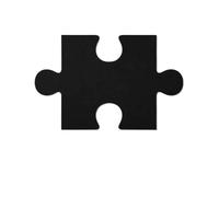 18 adesivi murali in feltro con puzzle 3D Simplicity, bacheca fotografica, sfondo da parete, in sughero, decorazione per Foto, Appunti, Immagine(Black)