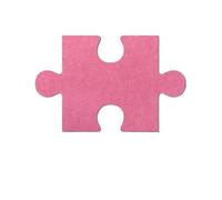 18 adesivi murali in feltro con puzzle 3D Simplicity, bacheca fotografica, sfondo da parete, in sughero, decorazione per Foto, Appunti, Immagine(Pink)