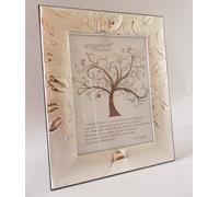 18 ANNI 18° COMPLEANNO CORNICE ARGENTO cm25x20x2 ALBERO DELLA VITA FOTO cm18x13