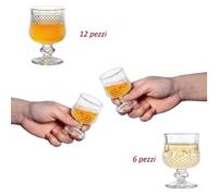 18 bicchieri da 60 ml calice assaggio sherry Brandy Cognac Whisky grappa shot