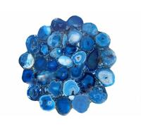 18 " Blu Agata Table Top / Fondo Agata Naturale Sassi Arredo Casa