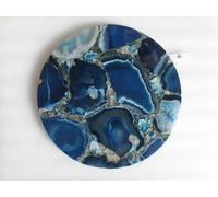 18 " Blu Agata Table Top Pietre Semi Preziose Arte Casa Arredamento Camera