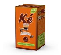 18 CIALDE CAFFE' MOLINARI KE' CAFE' AROMATIZZATO AL GUSTO DI GINSENG COMPATIBILITA' MOKONA/TAZZONA