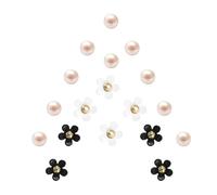 18 ciondoli a forma di coccodrillo per bambini, ciondolo a forma di fiore per crocs, spille per scarpe per ragazze, ciondoli per scarpe con bottoni per bracciale Crocs, spilla decorativa, Large, PVC