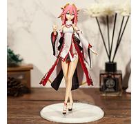 18 cm/5 cm Genshin Impact Yae Miko Cute Girl Collectable Action Figure (taglia: media)