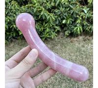 18 cm cristallo di quarzo rosa naturale grande bacchetta da massaggio gemma Yoni for donne regali lucidi lisci,2. (Color : 3)