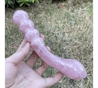 18 Cm Cristallo Di Quarzo Rosa Naturale Massaggio Bacchetta Del Pene Gemma Yoni Per Donne Levigate,quarzo Rosa