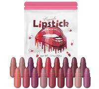 18-Color Mini Lipstick Set | Long-Lasting Matte Velvet, Moisturizing | Travel Size Lipstick Kit | 1.4g Each, Assorted Shades For Everyday Wear