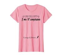 18° Compleanno 18 Anni Idea Divertente Libro degli Ospiti Maglietta, Donna, Rosa, XS