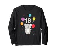 18° Compleanno 18 Anni Koala Australia Eucalyptus Zookeeper Maglia a Manica
