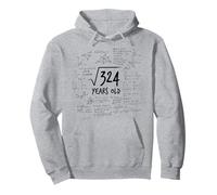 18° compleanno - radice di 324 - matematica nerd matematica Felpa con Cappuccio