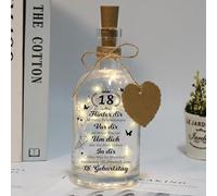 18° compleanno, regalo di denaro, ragazza, ragazzo, luce a LED, bottiglia illuminata, 18° compleanno, regalo di compleanno, matrimonio, Natale, idea regalo