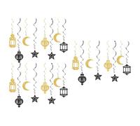 18 decorazioni a spirale in carta da appendere per festival e feste in aula finestra e la decorazione della casa vortici di carta permanente