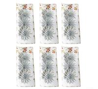18 fiori di Natale artificiali, ghirlanda di fiori di stella di Natale artificiali, per alberi e tavoli, rosso, rosa, giallo, argento (argento)