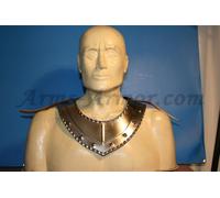 18 Gage Polish Acciaio Medievale Bevor Gorgiera Collo Armor Knight Indossabili