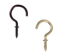 18 ganci a vite da soffitto per esterni, ganci filettati per uso domestico per luci da appendere, facili da installare, per appendere sopra la porta