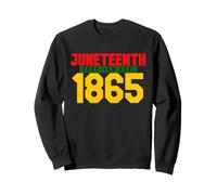 18 giugno 1865 Black History African American Freedom Pride Felpa