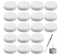 18 gomitoli di lana ceramica per bioetanolo: 86 x 25 mm, spugna in ceramica per caminetto a bioetanolo, con pinzette, lana di vetro, ceramica, camino, spugna in ceramica per etanolo, bio-etanolo