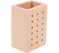 18-Hole Nail Drill Bit Organizer Rack di legno Bur e Bit Holder Block per Nail Salon Storage per Manicure Accessori, Organizzato strumento di stoccaggio, Blocco organizzatore strumenti, supporto