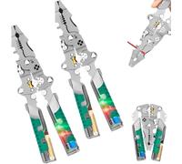 18 in 1 Foldable Wire Stripper, Multifunction Wire Stripper with Voltage Tester for Home Repair, Auto Wiring, Outdoor Projects, DIY Electricans