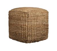 18 " Juta Naturale Miscela Cubo Pouf Ottomano