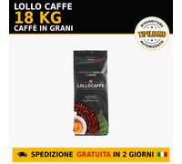 18 KG Lollo Caffè Grani Miscela Nera - Offerta Bulk