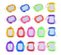 18 lavagne magiche Mini: lavagnetta magnetica per pittura, regalo di compleanno per bambini, mini lavagna da pittura con portachiavi, per bambini, Give Aways Tombola, per feste di lavoro