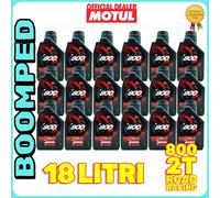 18 LITRI MOTUL 800 ROAD RACING 2T OLIO MOTO 2 TEMPI 100% SINTETICO 18MO09
