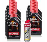 18 Litri MOTUL 8100 Eco-nergy 5W-30 Olio Motore 300ml Diesel System Clean
