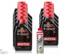 18 Litri MOTUL 8100 X-Clean+ 5W-30 Olio Motore 300ml Fuel System Clean