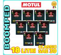18 LITRI OLIO Motore MOTUL Classic SAE 30 Minerale AUTO MOTO EPOCA 1950 09MO82