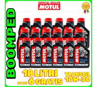 18 LITRI OLIO MOTUL TRANSOIL EXPERT 10W30 X CAMBIO E FRIZIONE MOTO 2T 4T 18MO03