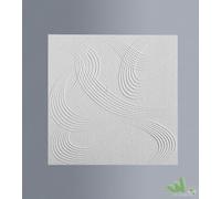 18 MQ PANNELLO POLISTIROLO PER CONTROSOFFITTO SOFFITTO CM. 50X50 ARGENTATO