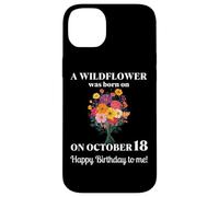 18 ottobre Nascita Fiore Calendula Cosmo Bouquet Compleanno Custodia per iPhone 14 Plus