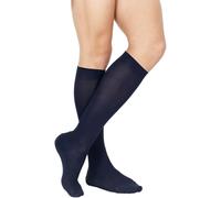 3 PAIA CALZINI POMPEA MICROFIBRA LUNGHI PIQUET UOMO CALZE COL E TG VARIE (Blu, S/M (39-42))