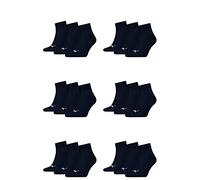 18 pair Puma Sneaker Quarter Socks Unisex Mens & Ladies, Farben:321 - navy, Socken & Strümpfe:43-46