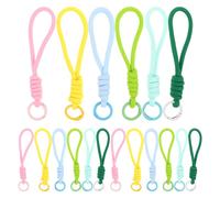 18 Pcs Cordino Per Telefono Da Polso Cinturino Fatto Mano Con Ciondolo