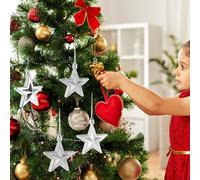 18 Pcs Decorazioni Di Natale Per Albero Addobbi Piccole Stelle Sospese L'albero