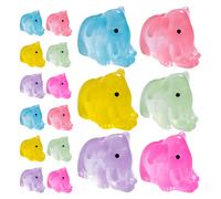 18 Pcs Decorazioni Luminose Piccolo Elefante Piccole Statue Di Elefanti