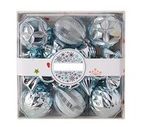 18 Pcs Exquisite Christmas Ornaments Set, Colorful Hanging Baubles for Xmas Tree Holiday Wedding Home Decor Decorazioni glitterate(Style 1)