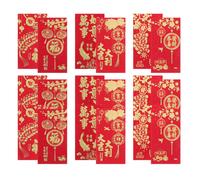 18 Pcs Pacchetti Rossi Buste Per Soldi Del Capodanno Cinese Tasca Rossa