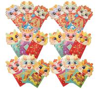 18 Pcs Pacchetto Rosso Buste Rosse Per Contanti Di Carta Il Capodanno Lunare