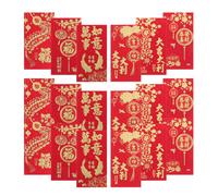 18 Pcs Rosso Cinese Pacchetto Busta Rossa Buste Di Denaro Per Il Capodanno