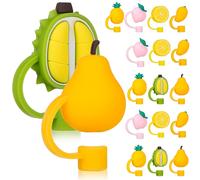 18 Pcs Tappo Per Cannuccia in Silicone Copertura Punta Di Paglia