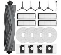 18 pezzi accessori per robot aspirapolvere Dreame L10s Plus, pezzi di ricambio con 1 spazzola principale, 4 sacchetti per la polvere, 4 tamponi tergicristalli, 4 filtri HEPA, 4 spazzole laterali, 1