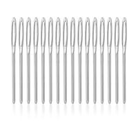 18 pezzi Aghi Smussati a Cruna Grande, 5,3cm 6cm 7 cm Sewing Needle Aghi da Cucito Ago per Lana Blunt Needle Ferri da Maglia in Filato in Metallo per Lavori All'Uncinetto (Argento)