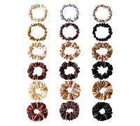 18 Pezzi Anelli Di Capelli In Raso, Anelli Di Capelli Semplici E Versatili, Anelli Di Capelli Elastici, Accessori Per Coda Di Cavallo E Accessori Per Capelli Da Donna.