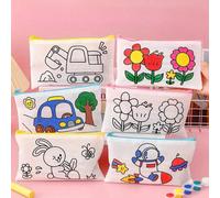 18 pezzi Astuccio colorabile: ideale per sacchetti festa con matite a cera, piccoli regali e decorazioni - senza batterie necessarie, colore/stile casuale, ritorno a scuola 18 pezzi [6 sacchetti per d